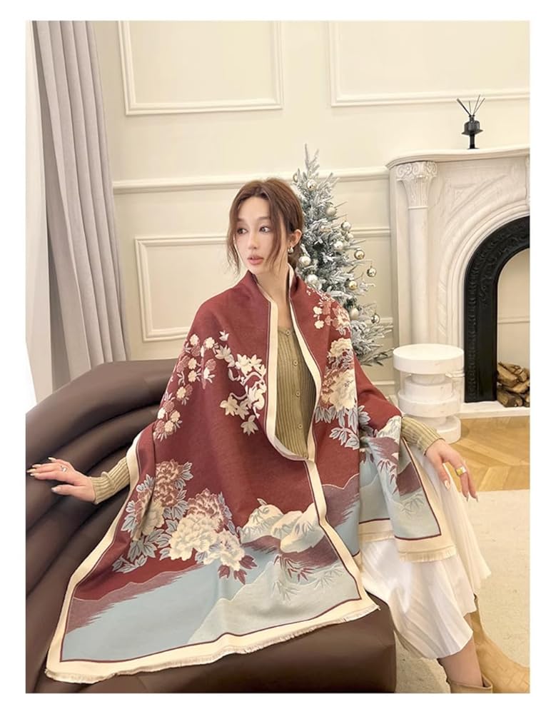 Amazon.com: SALFEE 190cm Chinese Style Double-sided Scarf